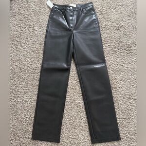 NWT Aritzia Wilfred Melina Leather Pants
